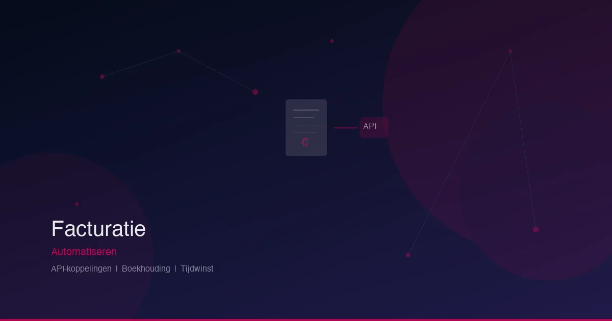 Facturatie automatiseren met API-koppelingen