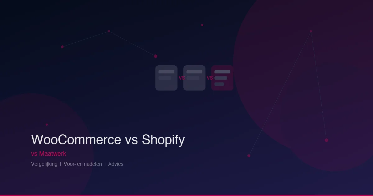 WooCommerce vs Shopify vs maatwerk webshop